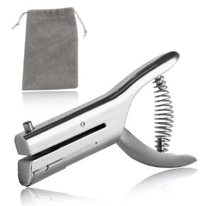 SPEEDWOX Deep Throat Heavy Duty Hand Held Single Hole Punch Heavy Duty Hole Punch Single Hole Punch Paper Punch Gift Badge Hole Punch for Metal Long Reach Hole Punch Hand Hole Punch Slot Hole Punch