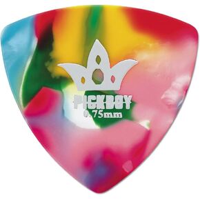Pickboy Rounded Triangle, Multi-color, Pik Pak, 0.75mm, 10 picks