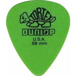 2014 Dunlop Dunlop Tortex .88mm Standard Picks, Green, 12 Pack N/A