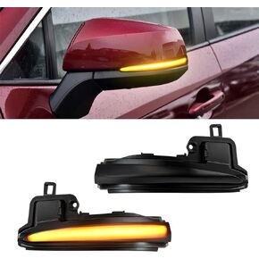 2PCS LED Side Mirrors Sequential Dynamic Turn Signal Lights Indicator for Toyota Tacoma 2016-2022 RAV4 XA50 2019-2022 Highlander XU70 2020-2022 (Smoked Black)