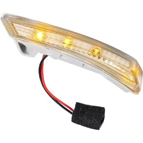 ACROPIX Car LED Front Left Side Mirror Turn Signal Light Fit for Chrysler Town Country - Pack of 1 Silver Tone