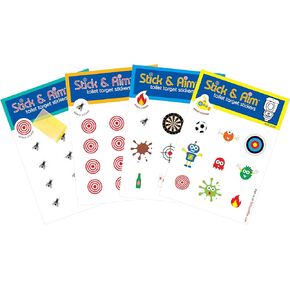Bundle Pack - Toilet Target Stickers (46 Stickers) for Toilets and Urinals with Sticker Applicator Tool. Toilet Targets for Toilet Training Boys, Aiming Targets for Boys.