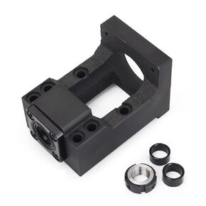 CNCTOPBAOS Nema23 Stepper Motor Steel Mounting Bracket,Integrated Motor BK12 Ball Screw Fixed Seat End Support Bearing Mount for 57mm Nema 23 Motor/16mm CNC Ballscrew Kit SFU1605 1610 1604 1616 1620