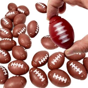 GIFTEXPRESS Football Fidget Spinners - 36 Piece Brown Color Kids 2" Party Favor Toys - Bulk Mini Foot Ball Stress Toy for Boys & Girls Birthday Gift