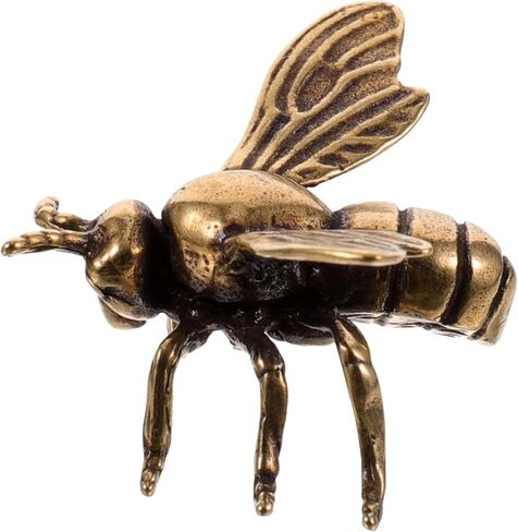 Cabilock Brass Bee Small Desktop Decor Desktop Bee Ornament Desktop Brass Decor Small Bee Figurine Desktop in Saudi Arabia