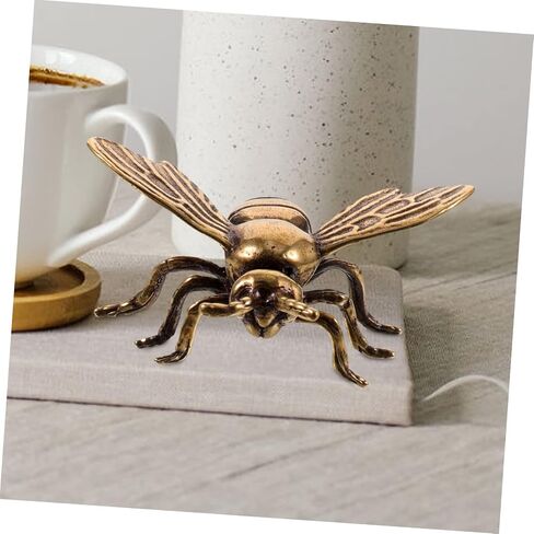 Cabilock Brass Bee Small Desktop Decor Desktop Bee Ornament Desktop Brass Decor Small Bee Figurine Desktop in Saudi Arabia