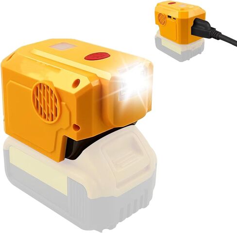 200W Power Supply Inverter for Dewalt 20V Lithium Battery, TEPULAS DC 20V to AC 120V Modifined Sine Wave Power Inverter, for Dewalt Power Station with LED Light & USB & Type C & AC Outlet in Saudi Arabia