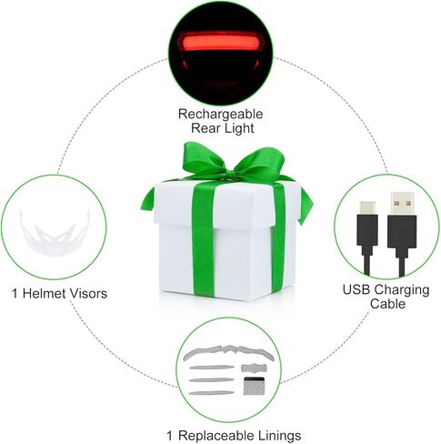 خوذة دراجة Zacro للرجال مع ضوء - خوذة دراجة معتمدة للسلامة من CE CPSC للبالغين، خوذة ركوب الدراجات خفيفة الوزن للرجال والنساء مع واقي من الشمس قابل للفصل، قابل للتعديل 54-63 سم in Kuwait