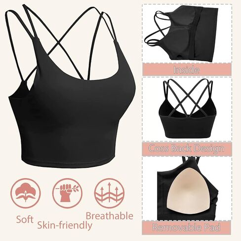 Yoga Bra Brazil Flag Running Tops Fitness Crop Top Suitable for Women in Saudi Arabia