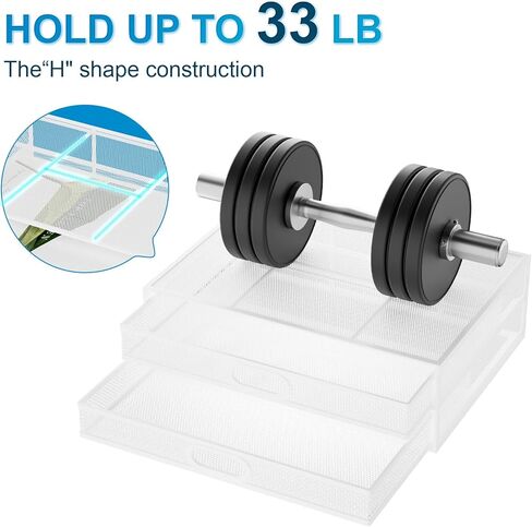 حامل شاشة ماربراس مع درج - منظم مكتب شبكي معدني مع درج تخزين مزدوج قابل للسحب، مستلزمات مكتبية للكمبيوتر والكمبيوتر الشخصي والكمبيوتر المحمول والطابعة والكمبيوتر المحمول وأجهزة iMac (أبيض) in Kuwait