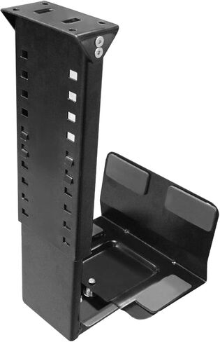 حامل وحدة المعالجة المركزية uyoyous تحت المكتب، قابل للتعديل على الحائط، حامل برج الكمبيوتر عالي التحمل، عرض قابل للتعديل من 5.7 بوصة إلى 9.6 بوصة، الارتفاع من 11.8 بوصة إلى 19.7 بوصة، يحمل ما يصل إلى 55 رطلًا in Kuwait