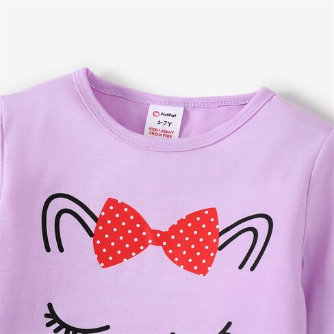 PATPAT Toddler Kids Girls Pajama Sets Unicorn PJs 2 Piece Long Sleeve Sleepwear 3-12 Years in Saudi Arabia