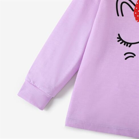PATPAT Toddler Kids Girls Pajama Sets Unicorn PJs 2 Piece Long Sleeve Sleepwear 3-12 Years in Saudi Arabia