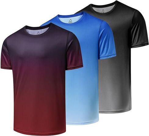 DEOLAX Mens T-Shirts Crew Neck Workout Short Sleeve Shirts Lightweight Soft Classic Casual Fit Muscle Tops Tee Shirt for Men in Saudi Arabia
