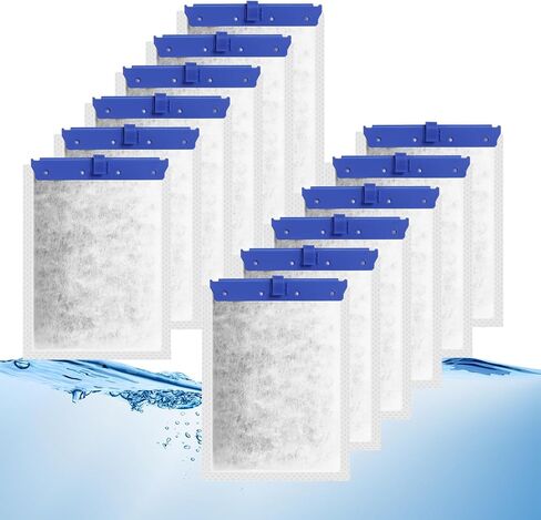 12 عبوة خرطوشة فلتر كبيرة متوافقة مع مرشحات الطاقة Tetra Whisper Bio-Bag 20i,40i/IQ20,30,45,60/PF20,30,40,60 خرطوشة فلتر كبيرة لمرشح Tetra Whisper in Kuwait