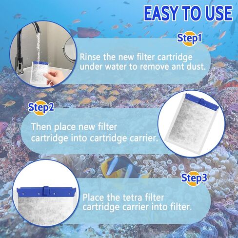 12 عبوة خرطوشة فلتر كبيرة متوافقة مع مرشحات الطاقة Tetra Whisper Bio-Bag 20i,40i/IQ20,30,45,60/PF20,30,40,60 خرطوشة فلتر كبيرة لمرشح Tetra Whisper in Kuwait