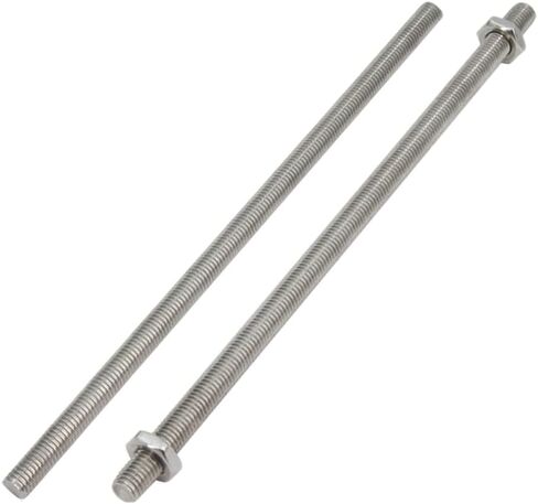 5 قطعة M10 x 250 مللي متر 304 الفولاذ المقاوم للصدأ قضيب ملولب بالكامل خيوط اليد اليمنى 1.5 مللي متر الملعب مع 10 قطعة صواميل سداسية in Saudi Arabia