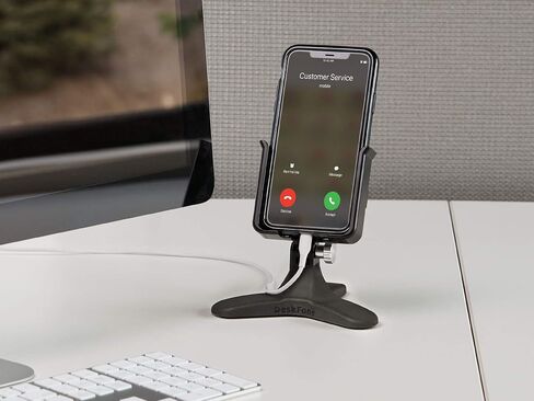 WeatherTech DeskFone XL - Universal desktop cell phone holder (Black Billet Knobs) in Saudi Arabia