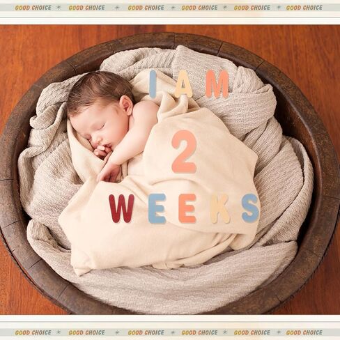 Yousoontic 32 قطعة Boho Baby Milestone Number Letter Sign خشبي أسبوع شهر سنة صورة دعامة مع حقيبة موسلين إعلان حديثي الولادة للاستحمام صبي فتاة in Saudi Arabia