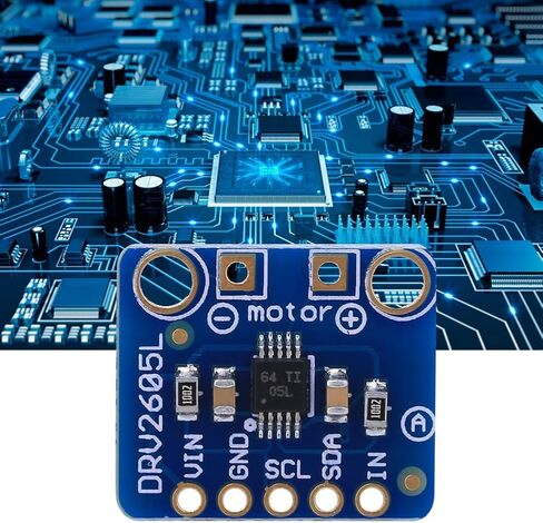 DRV2605L وحدة محرك المحرك اللمسي وحدة تحكم المحرك لوحة تحكم سائق المحرك مع دبوس عام للتحكم في المحركات اللمسية in Kuwait