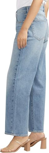 Silver Jeans Co. Women's The Slouchy Straight Mid Rise Jeans in Kuwait