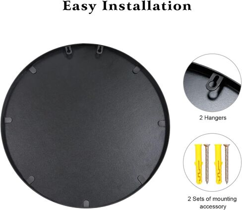 36 Inch Round Bathroom Mirror，Black Circle Wall Mirror with Metal Frame，Large Circular Mirrors for Bathroom Vanity in Saudi Arabia