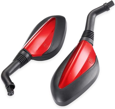 CLEO 8mm Screw Black Side Mirrors for GY6 50cc 125cc 150cc 250cc Chinese Scooter Moped Motorcycle Rear View Mirror in Saudi Arabia