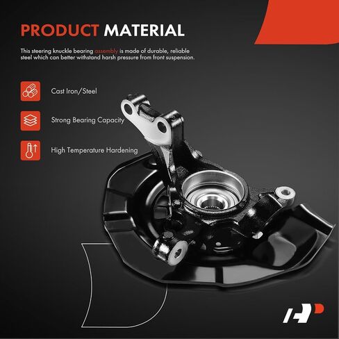 A-Premium Front Steering Knuckle & Wheel Bearing Hub Assembly Compatible with Toyota Avalon 2005-2011 V6 3.5L, w/5-Lug, Left Driver Side, Replace # 43212AA010 in Saudi Arabia