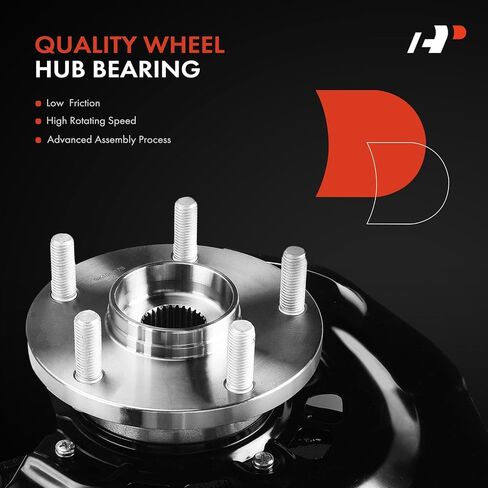 A-Premium Front Steering Knuckle & Wheel Bearing Hub Assembly Compatible with Toyota Avalon 2005-2011 V6 3.5L, w/5-Lug, Left Driver Side, Replace # 43212AA010 in Saudi Arabia