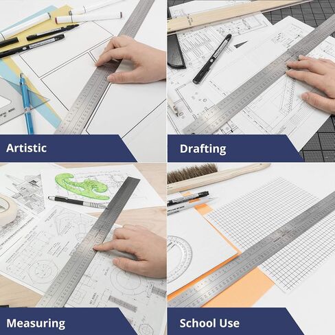 Pacific Arc 6 Inch Architect Scaling Ruler, Graduations in 1/16, 1/32, and 1/65 in Saudi Arabia
