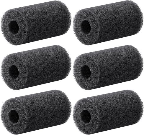 Pawfly Pre-Filter Sponge Fish Tank Filter Anti-Suction Foam Cover Rolls for Small Fish Shrimp Fry Protection Double-Hole High-Density Filter Sponge for Mechanical Filtration, 6 Pack in Saudi Arabia
