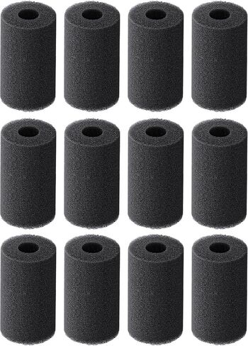 Pawfly Pre-Filter Sponge Fish Tank Filter Anti-Suction Foam Cover Rolls for Small Fish Shrimp Fry Protection Double-Hole High-Density Filter Sponge for Mechanical Filtration, 6 Pack in Saudi Arabia