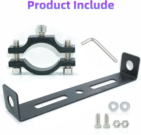 10 مم دراجة نارية بدوره إشارة ضوء قوس، 2 قطعة مؤشر دراجة عالمية مصابيح الأنابيب المشبك ضوء أسود معدن بدوره إشارة شريط يتصاعد بين قوسين حامل الملحقات in Kuwait