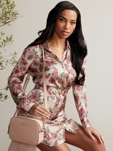 GUESS Factory Kolt Logo Double Zip Mini Crossbody in Saudi Arabia