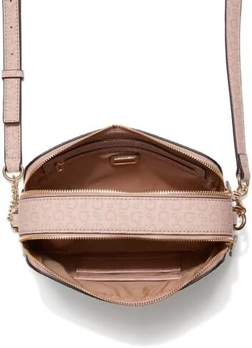 GUESS Factory Kolt Logo Double Zip Mini Crossbody in Saudi Arabia