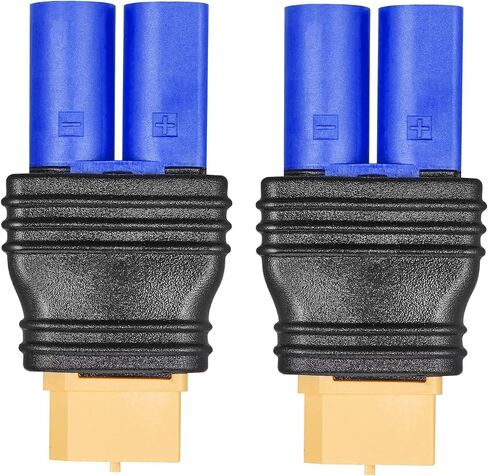 EC3 Male Plug Connector to EC5 Female Plug Connector Adapter for RC Lipo Battery EC3 to EC5 Adapter(2Pack) in Saudi Arabia