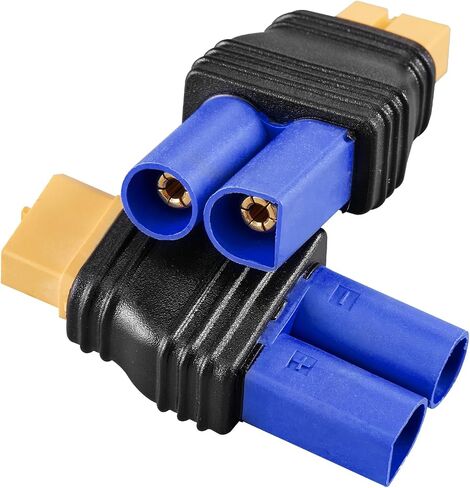EC3 Male Plug Connector to EC5 Female Plug Connector Adapter for RC Lipo Battery EC3 to EC5 Adapter(2Pack) in Saudi Arabia