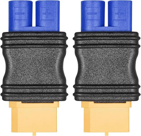 EC3 Male Plug Connector to EC5 Female Plug Connector Adapter for RC Lipo Battery EC3 to EC5 Adapter(2Pack) in Saudi Arabia