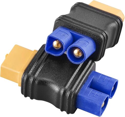 EC3 Male Plug Connector to EC5 Female Plug Connector Adapter for RC Lipo Battery EC3 to EC5 Adapter(2Pack) in Saudi Arabia