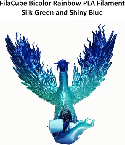 خيوط حريرية لامعة باللون الذهبي والأسود اللامع بألوان قوس قزح 1.75 مم FilaCube PLA+ خيوط طابعة ثلاثية الأبعاد، ثلاث لفات 0.5 كجم in Kuwait