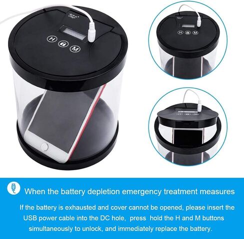 Timer Lock Container,Multi-Function Phone Time Lock Box, to Prevent Dependence on Smartphone ,Ideal for Quitting Smoking, Wine, Candy, Excessive Playing of Smartphones and Games in Saudi Arabia