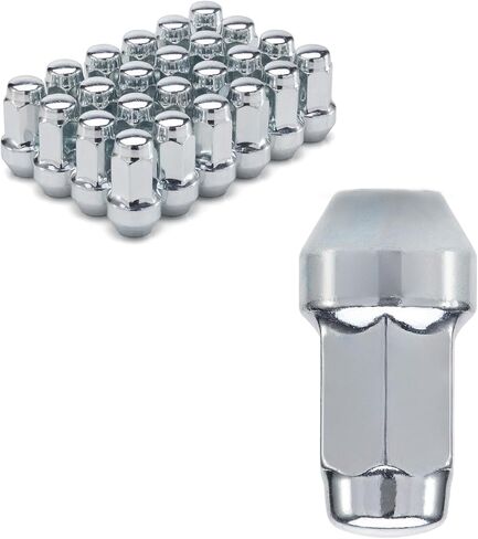 611-288 24Pcs Factory Style Lug Nuts (Chrome) M14X2.0 Wheel Lug Nut Fit for 2000-2014 Ford F150/ 2003-2014 Expedition Lincoln Navigator Replace 4L3Z-1012-A 7L1Z-1012-A Wheel Accessories Parts Set in Saudi Arabia