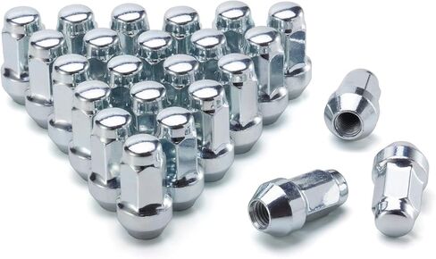 611-288 24Pcs Factory Style Lug Nuts (Chrome) M14X2.0 Wheel Lug Nut Fit for 2000-2014 Ford F150/ 2003-2014 Expedition Lincoln Navigator Replace 4L3Z-1012-A 7L1Z-1012-A Wheel Accessories Parts Set in Saudi Arabia