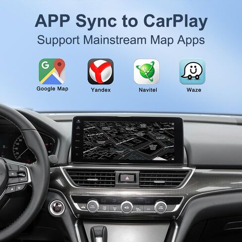 Wireless CarPlay Adapter for iPhone - Converts Wired to Wireless CarPlay, Plug & Play - Compatible with BMW, Lexus, Ford, Benz, Audi, Volvo, and More - iOS 10+ Supported in Kuwait