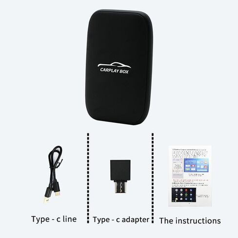 Wireless CarPlay Adapter for iPhone - Converts Wired to Wireless CarPlay, Plug & Play - Compatible with BMW, Lexus, Ford, Benz, Audi, Volvo, and More - iOS 10+ Supported in Kuwait