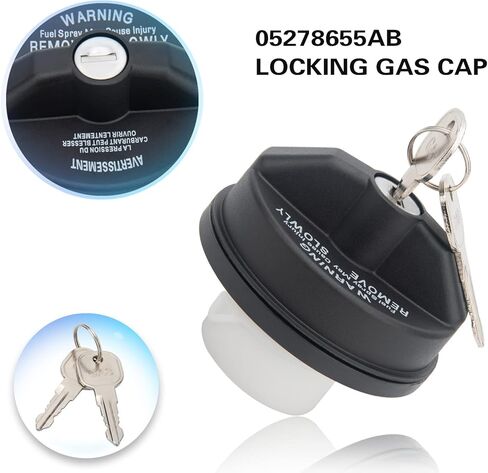 قفل غطاء الغاز استبدال 05278655AB 5278655AB قفل غطاء الوقود متوافق مع كرايسلر دودج جيب رام - تشالنجر جراند كارافان رام 1500 in Kuwait