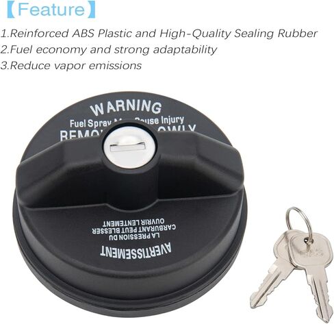 قفل غطاء الغاز استبدال 05278655AB 5278655AB قفل غطاء الوقود متوافق مع كرايسلر دودج جيب رام - تشالنجر جراند كارافان رام 1500 in Kuwait