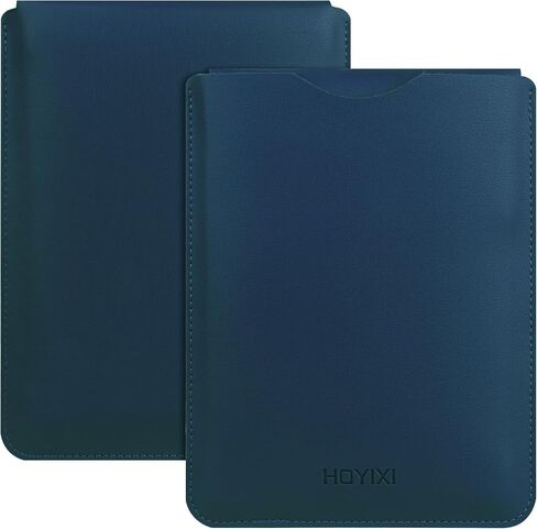 Universal Sleeve Case for 6-inch Kindle/Kobo/Voyaga/Lenovo/Pocketbook/Tolino E-Book E-Reader Lightweight Leather Sleeve Bag Pouch for 6-inch E-Book, Black in Saudi Arabia