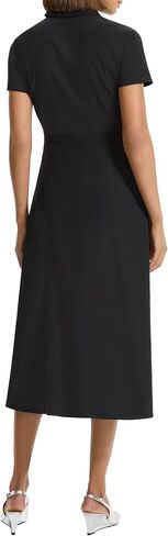 Theory Women's Short Sleeve Midi Buttondown Dress in Saudi Arabia