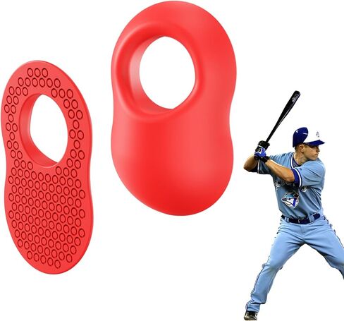 2 Pack Baseball Thumb Guard for Pro Batters, Hitter Swing Training Aid, Thumb Guard Baseball & Softball Baseball Batting Grip Baseball Accessories Baseball Training Equipment Reduce Bat Sting-Red in Saudi Arabia